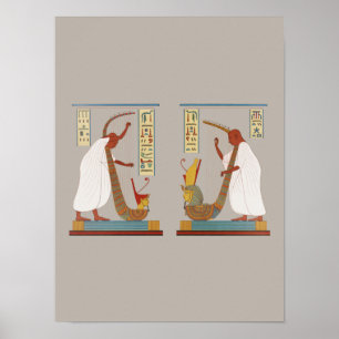 Affiche Barres de Ramses III Egypte ancienne