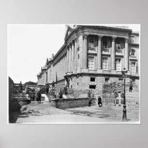 Affiche Barricade pendant la Commune de Paris