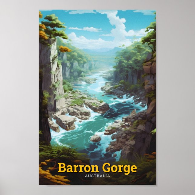 Affiche Barron Gorge National Park Australie Travel (Devant)