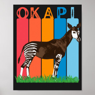 Affiche Bars colorés Okapi Fan
