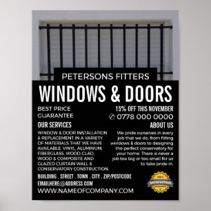 Affiche Bars & Shutters, Fenêtres & Portes Fitter Company