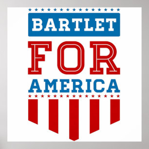 Affiche bartlet pour l'amérique
