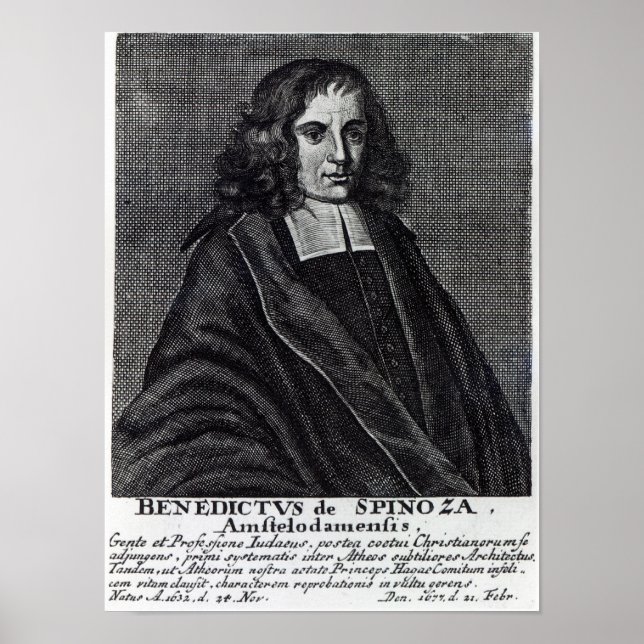 Affiche Baruch de Spinoza (Devant)