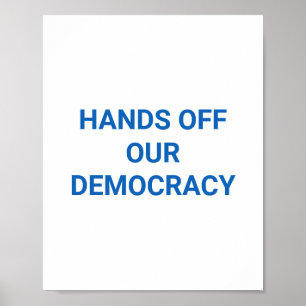 AFFICHE BAS LES PATTES DE NOTRE DÉMOCRATIE