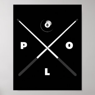 Affiche Basbo Mens Uni-kids Clic Fit Black Billard Pool