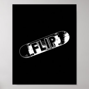 Affiche Bascule Refroidir Planche à roulettes Conception d