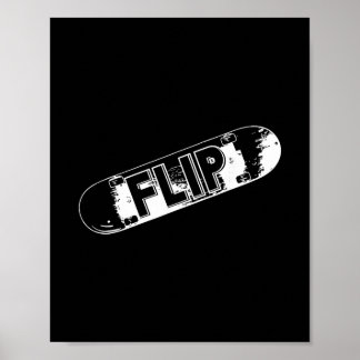 Affiche Bascule Refroidir Planche à roulettes Conception d