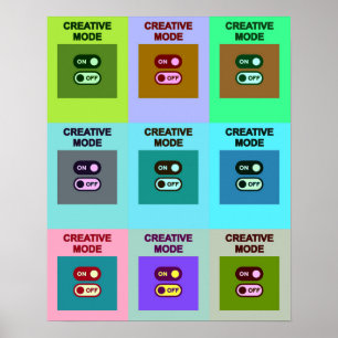 Affiche Basculement de grille créative