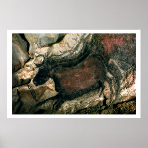 Affiche Basculez la peinture d'un taureau noir, c.17000