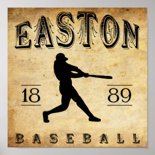 Affiche Base-ball 1889 de New Jersey d'Easton