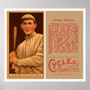 Affiche Base-ball 1912 de White Sox de tisserand de mâle
