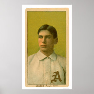 Affiche Base-ball en chef 1909 de cintreuse