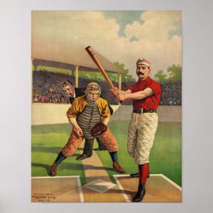 Affiche Base-ball vintage