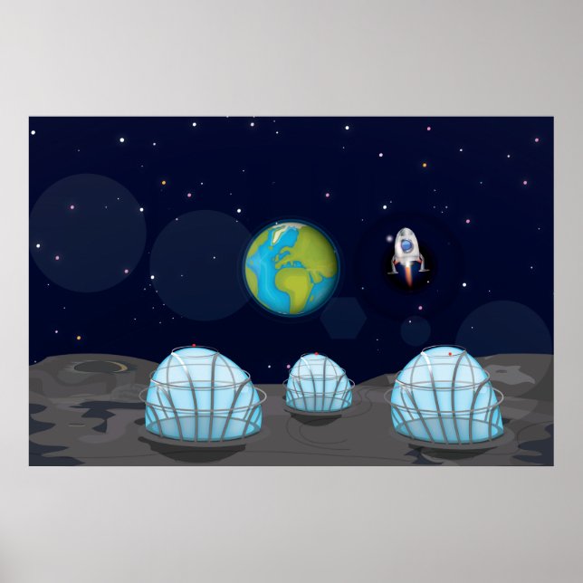 Affiche Base lunaire (Devant)