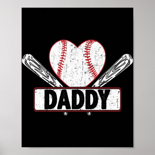 Affiche Baseball Daddy Correspondance Famille Softball L (Devant)