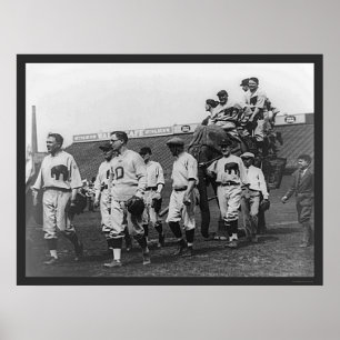 Affiche Baseball démocrate républicain 1926