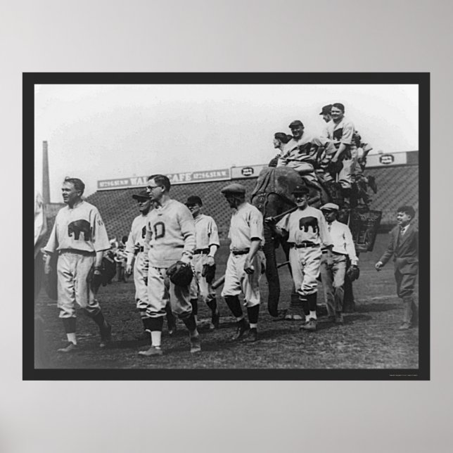 Affiche Baseball démocrate républicain 1926 (Devant)