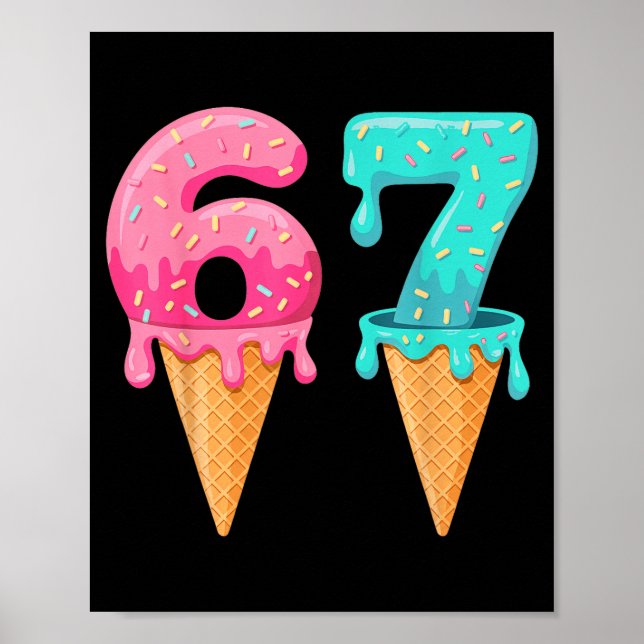 Affiche Baseball Drip Ice Cream 67 Baseball Lifestyle 101  (Devant)