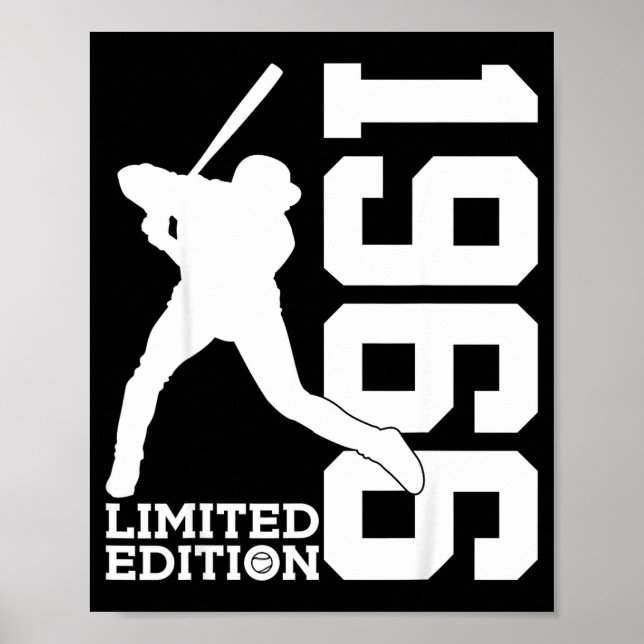 Affiche Baseball édition limitée 60e anniversaire 1966  (Devant)