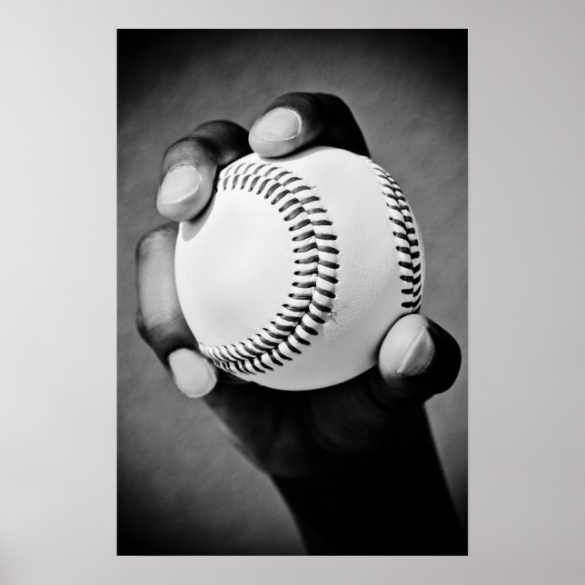 Affiche baseball en main (Devant)