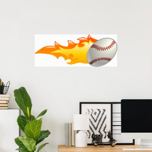Affiche Baseball flamboyant