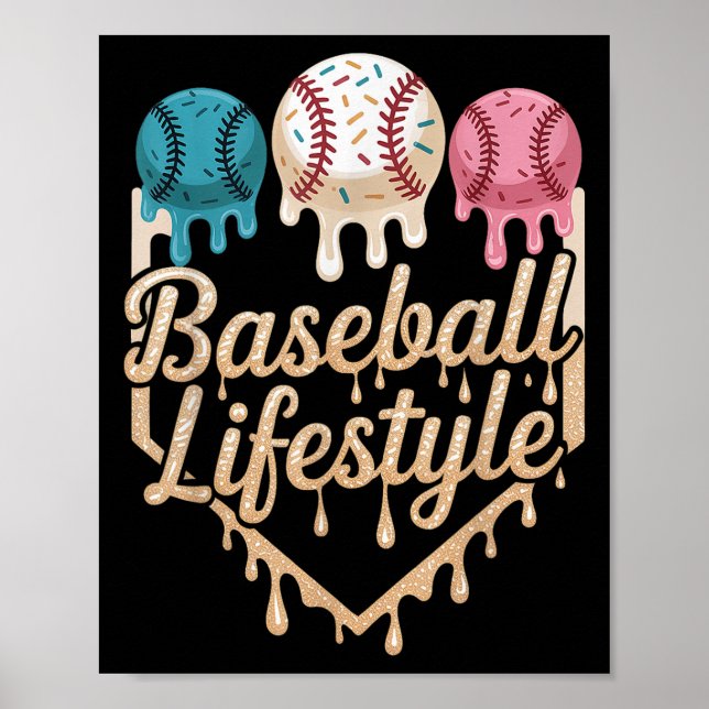 Affiche Baseball Lifestyle 101 Vêtements Jeune Baseball Dr (Devant)