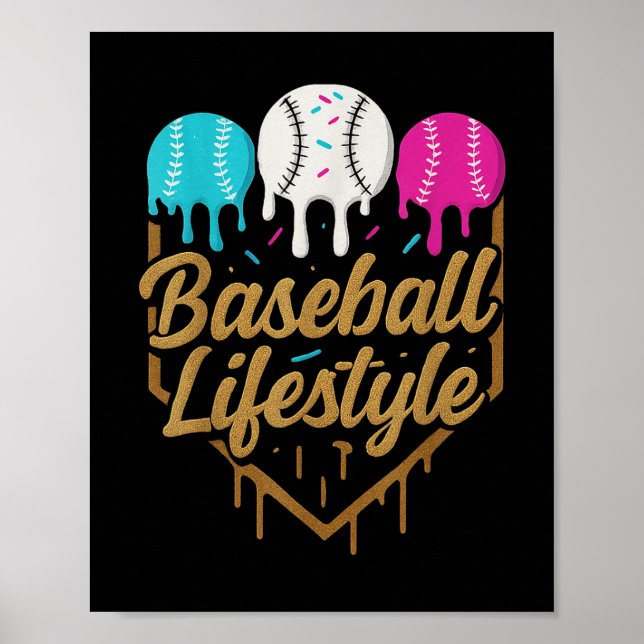 Affiche Baseball Lifestyle 101 Vêtements Jeune Baseball Dr (Devant)