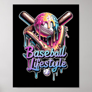 Affiche Baseball Lifestyle Ice Cream Driam Hommes Garçons 