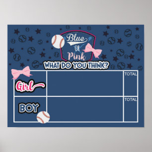 Affiche baseball ou arcs jetez votre vote