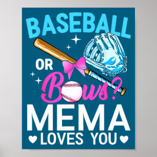 Affiche Baseball ou noeuds mema aime révélation de sexe ga