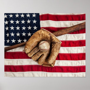 Affiche Baseball vintage