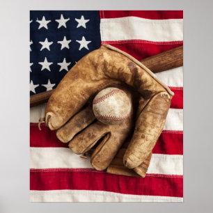 Affiche Baseball vintage