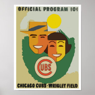 Affiche Baseball vintage
