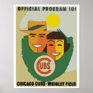 Affiche Baseball vintage