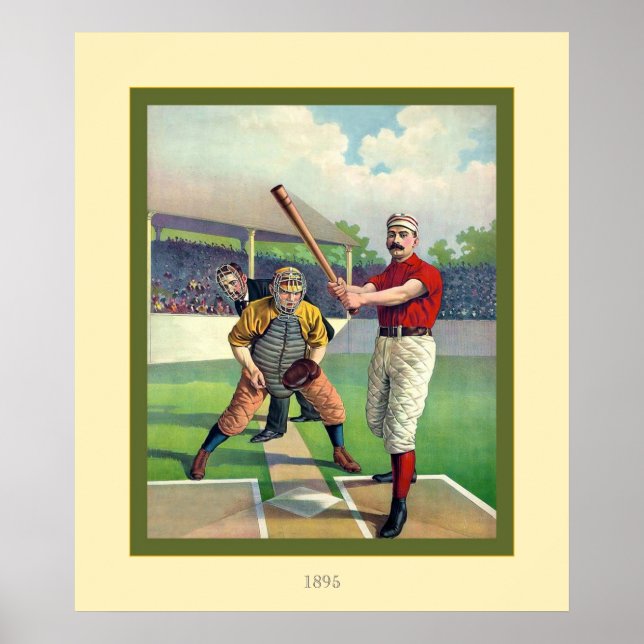 Affiche Baseball vintage (Devant)