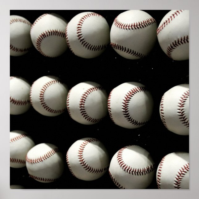 Affiche Baseballs (Devant)
