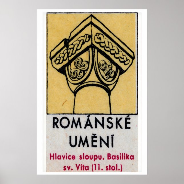 Affiche Basilica Column - Matchbox Print - Czech Wall Art (Devant)