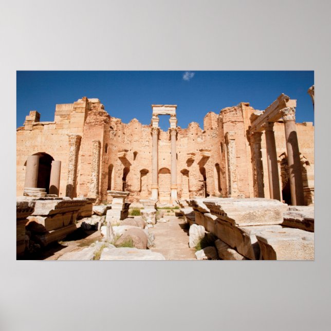 Affiche Basilique de Sévère, Leptis Magna, Al Khums 2 (Devant)