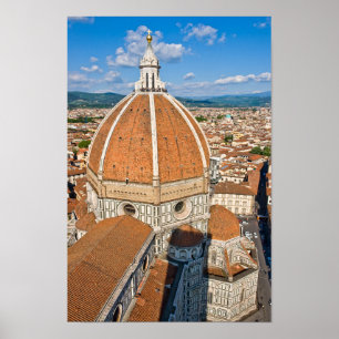 Affiche Basilique du Duomo de Père Noël Maria del Fiore -