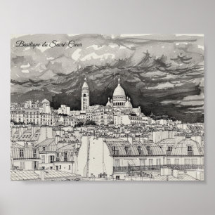 Affiche Basilique du Sacré-Cœur