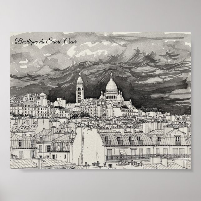 Affiche Basilique du Sacré-Cœur (Devant)