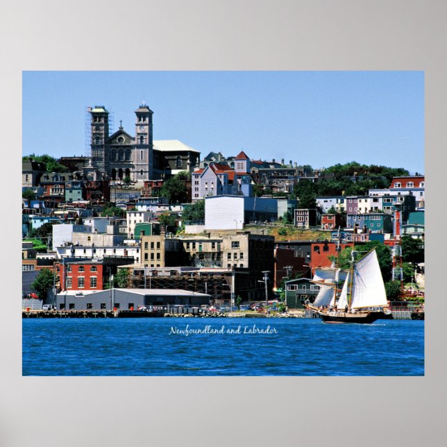 Affiche Basilique sur le rivage à St. John's (Devant)