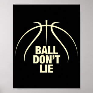 Affiche Basket-ball Ball Don't Lie
