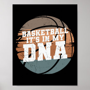 Affiche Basket-ball C'est dans mon Adn 1