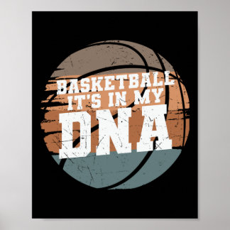 Affiche Basket-ball C'est dans mon Adn 1