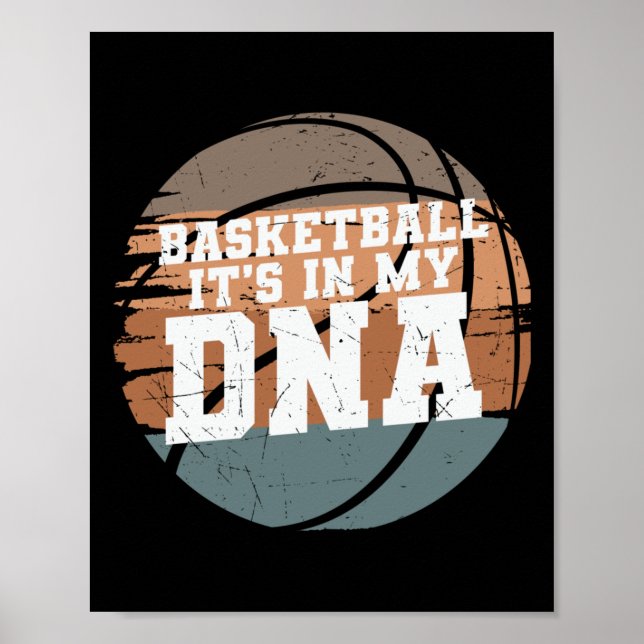 Affiche Basket-ball C'est dans mon Adn 1 (Devant)