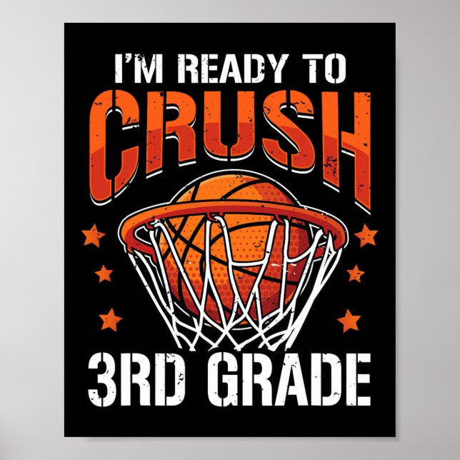 Affiche Basket-ball de 3e année Retour à l'école Garçons E (Devant)