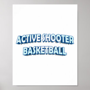 Affiche Basket-ball de tir actif