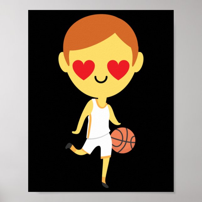Affiche Basket-ball Emoji (Devant)