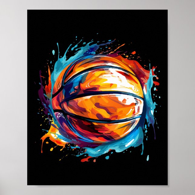 Affiche Basket-Ball En Art Design 1 (Devant)